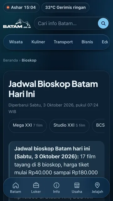 Jadwal bioskop (mode gelap)