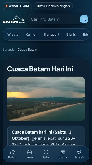 Cuaca Batam (mode gelap)