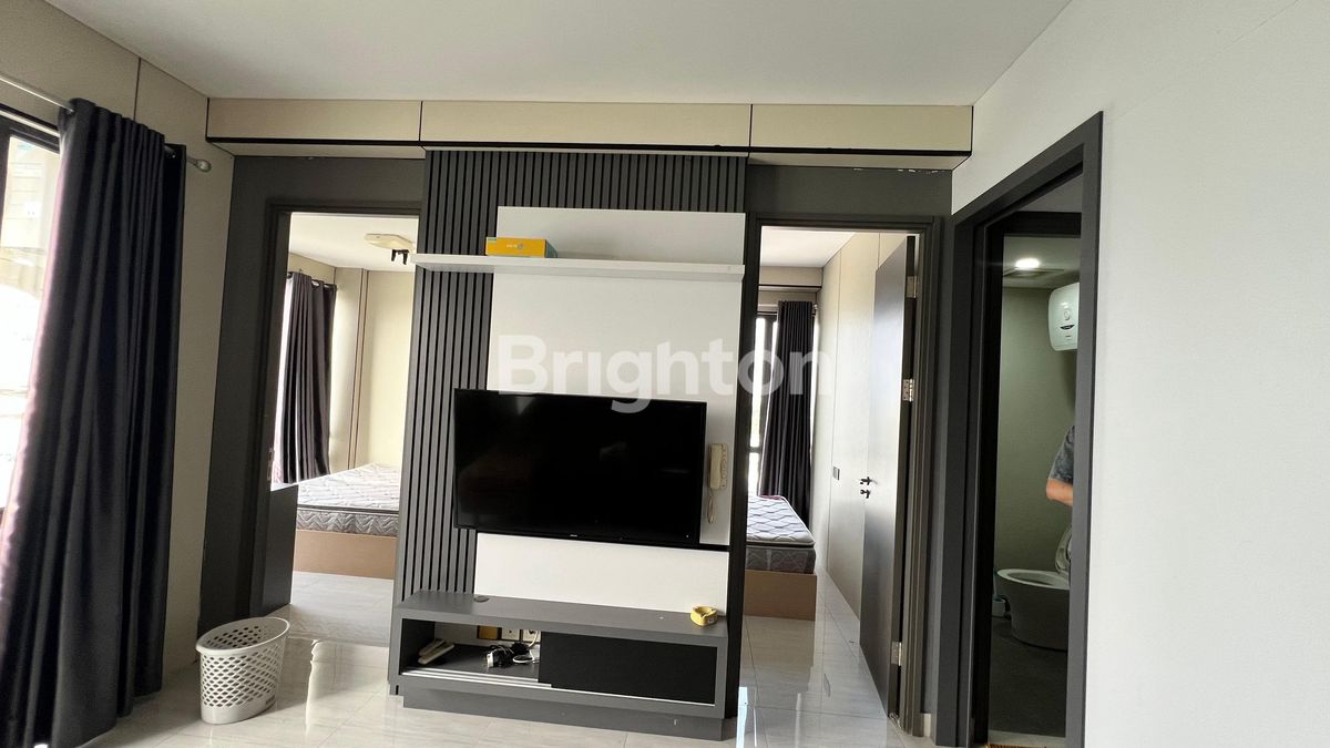 Kamar tidur kedua apartemen 3 kamar One Residence Batam