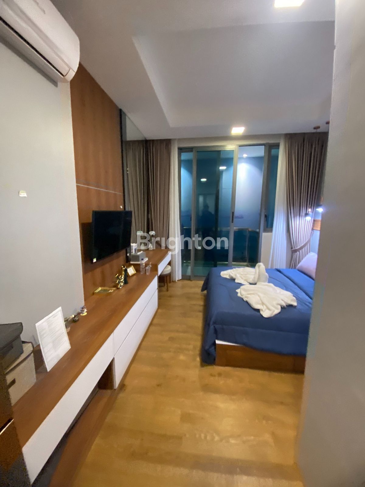 Area tidur apartemen studio Nagoya Hill Condominium Batam