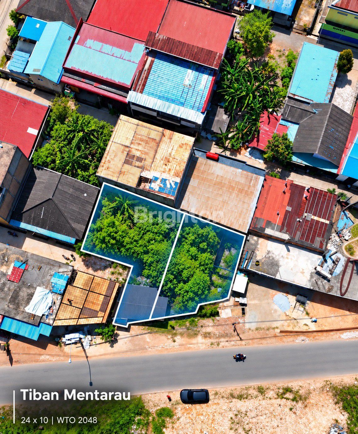 Roadside Land For Sale in Tiban Mentarau, Batam — 240 sqm Plot, HGB, Lease to 2048