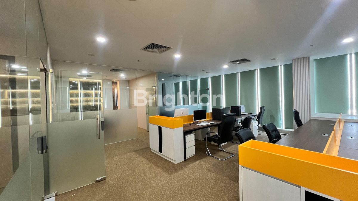 Air-conditioned office interior at Harbour Bay, Batam