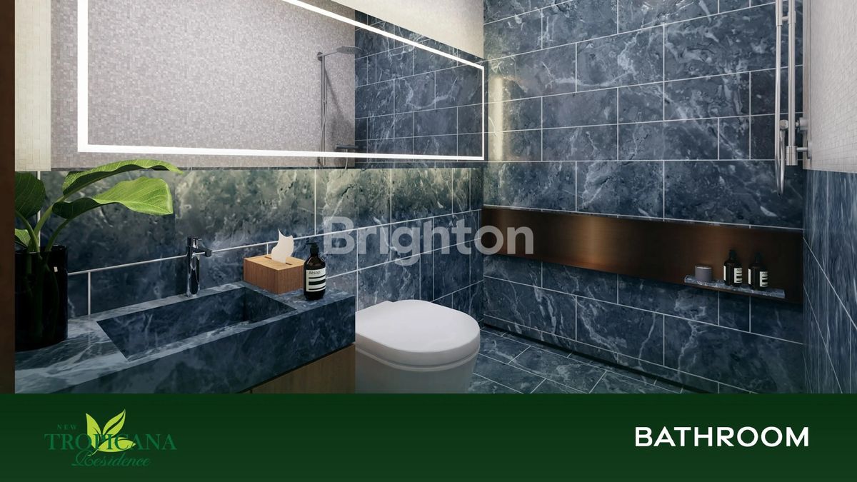 Ilustrasi kamar mandi rumah New Tropicana Residence Batam Centre