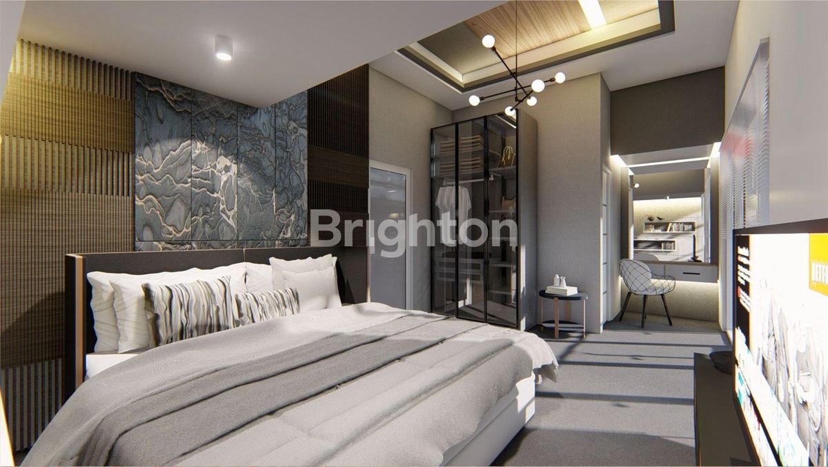Ilustrasi kamar tidur rumah tipe 90/105 Cemara Park Batam