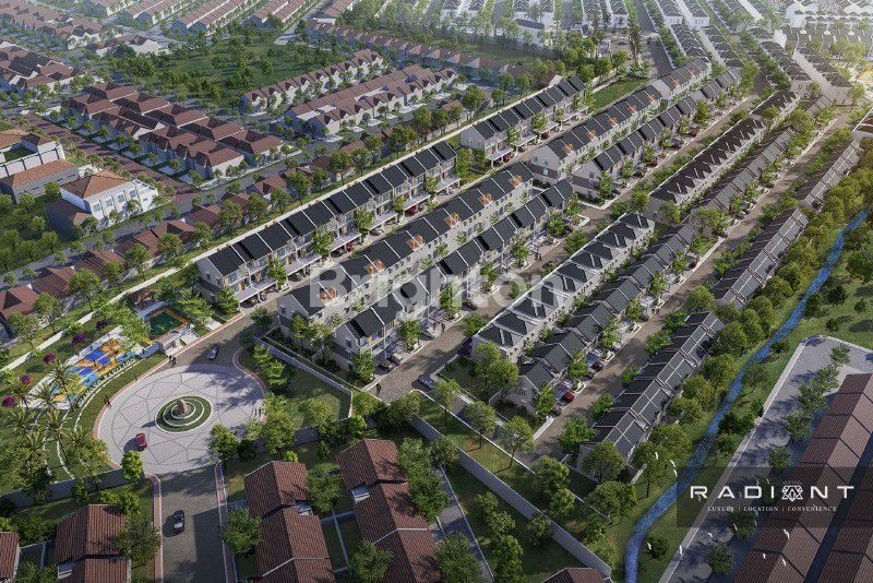 Ilustrasi udara kawasan perumahan Diamond Pavilion Radiant Batam Centre