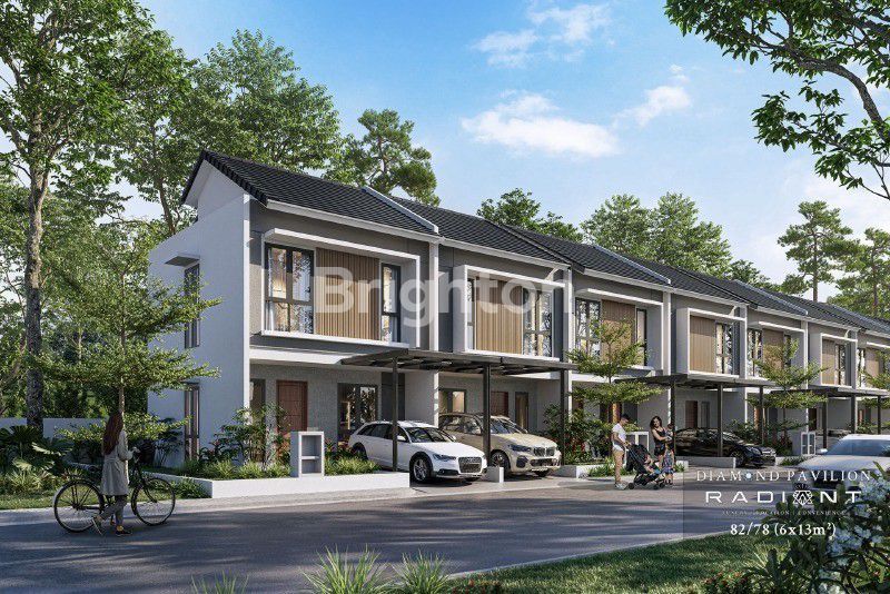 Fasad rumah 2 lantai Diamond Pavilion Radiant Batam Centre