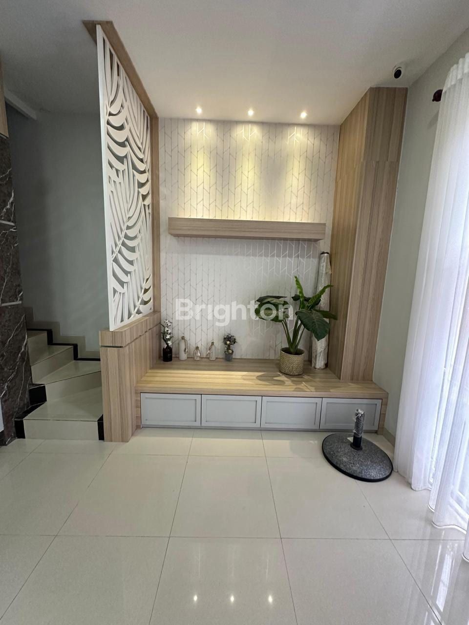 Ruang keluarga rumah renovasi Sukajadi Batam Centre