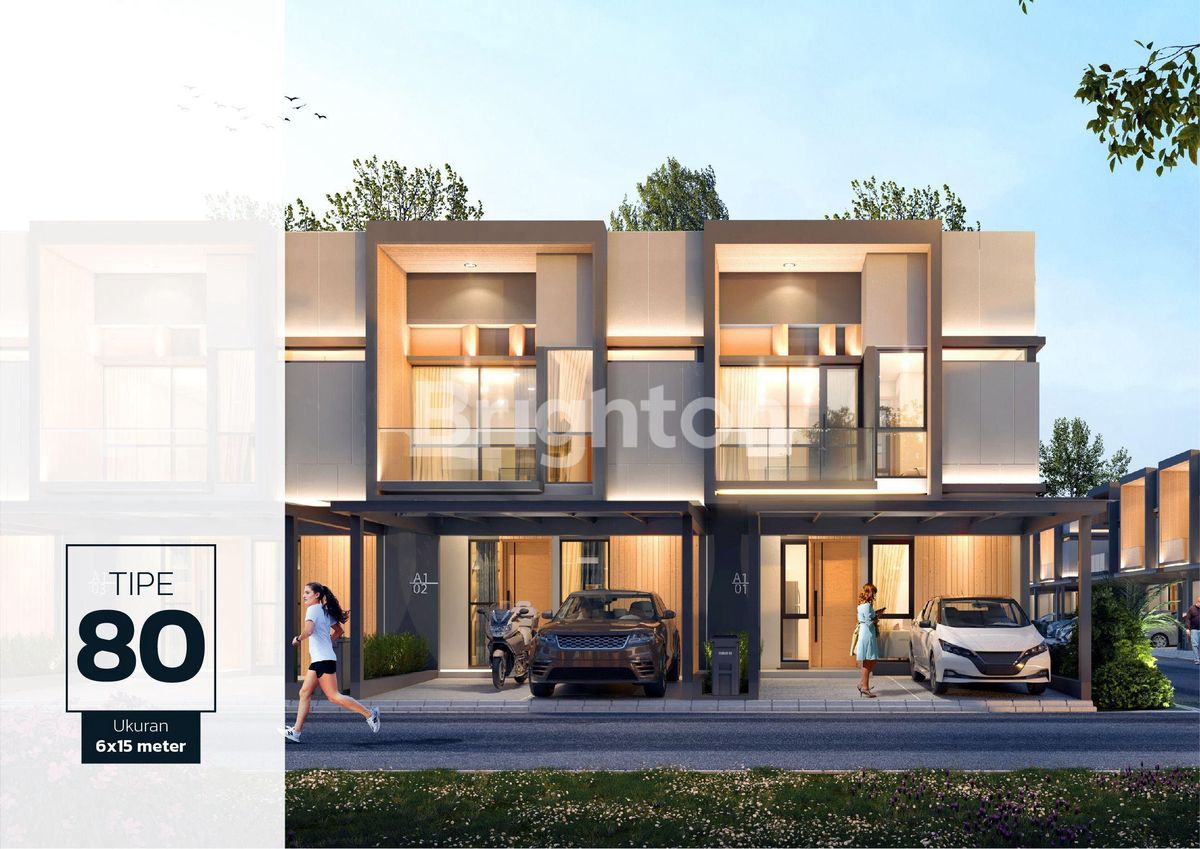 Jual Rumah 2 Lantai Golden City Queensland Batam — Tipe 80/90, 3 Kamar Tidur