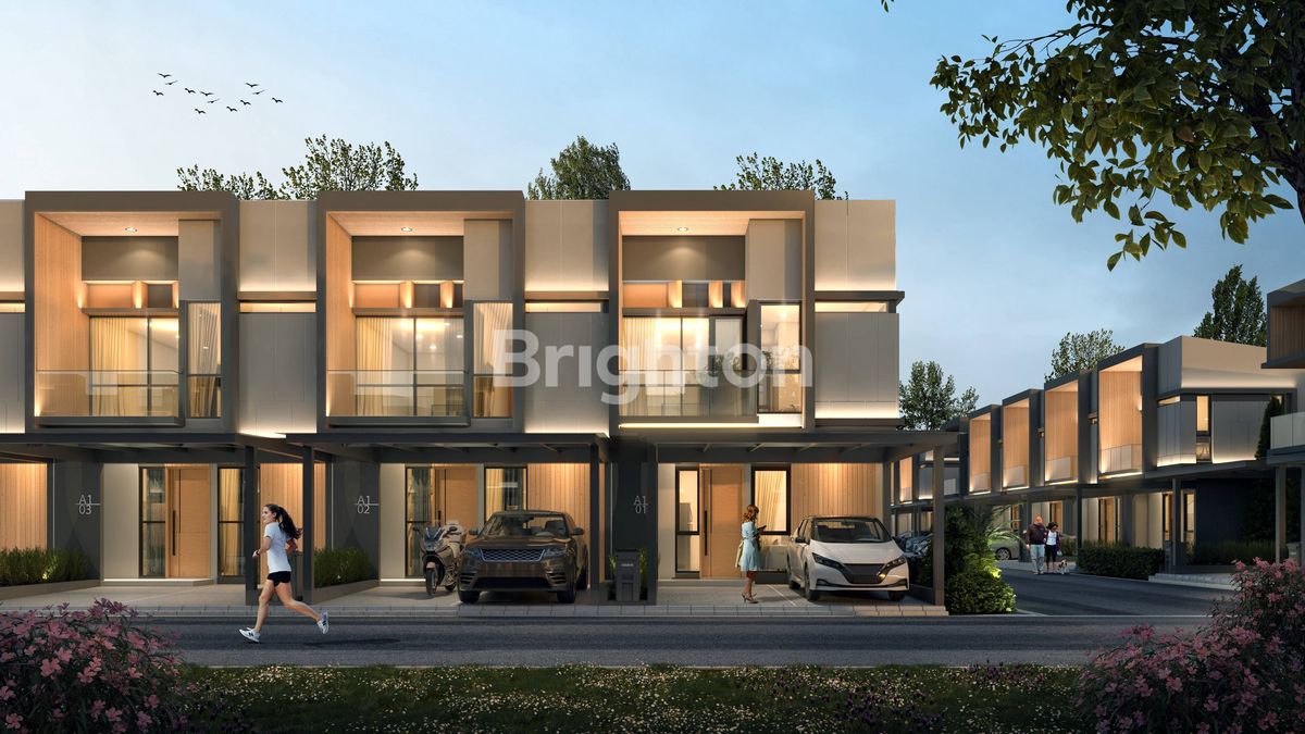 Fasad rumah tipe Mount Isa 80/90 di Golden City Bengkong Batam