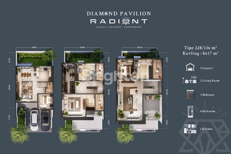 Kawasan hunian Diamond Pavilion Radiant Batam