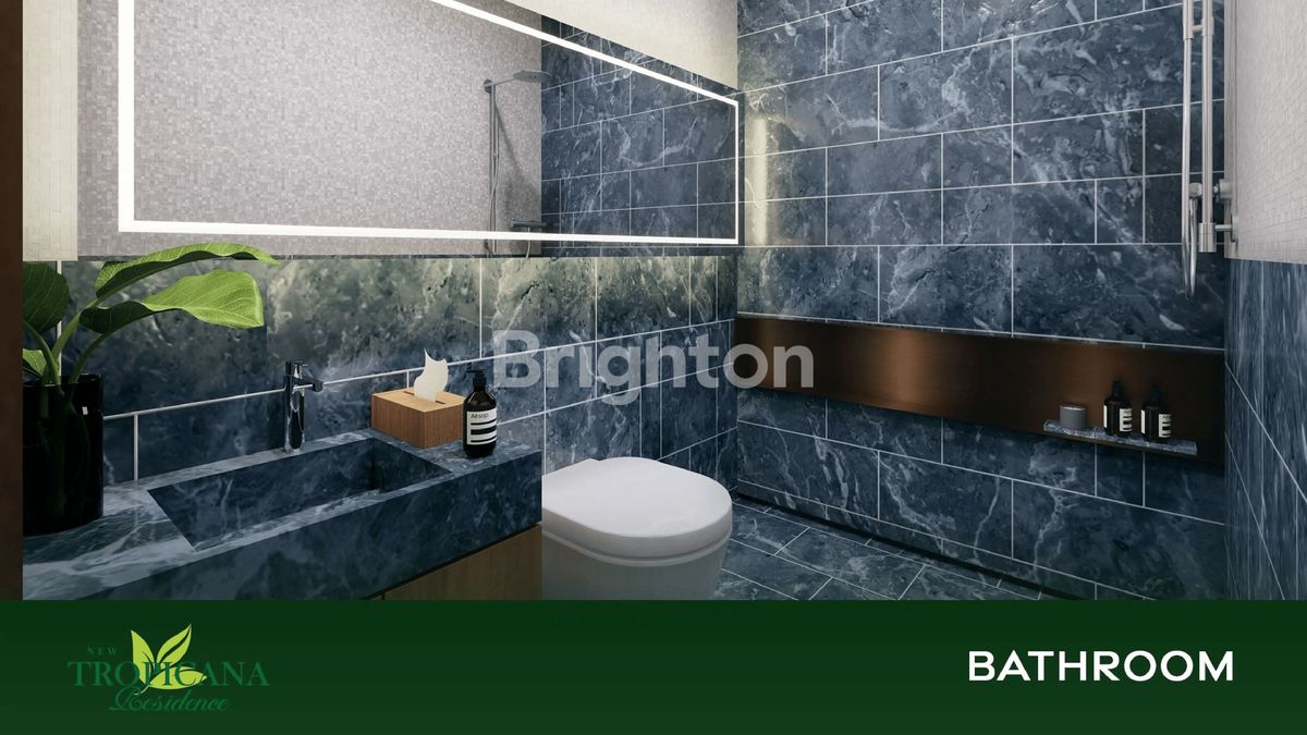 Ilustrasi kamar mandi rumah New Tropicana Residence Pasir Putih Batam