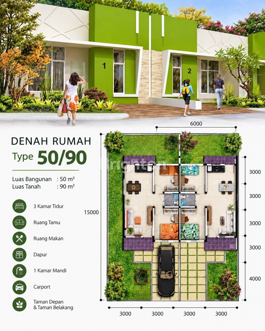 Lingkungan one gate Perumahan San Dona Batam